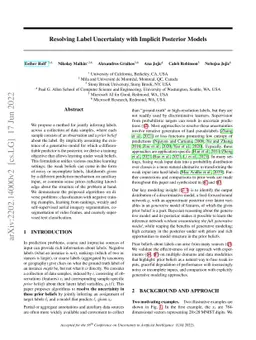 Resolving label uncertainty with implicit posterior models