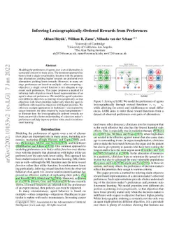 Inferring Lexicographically-Ordered Rewards from Preferences