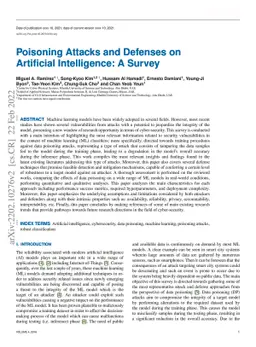 Poisoning Attacks and Defenses on Artificial Intelligence: A Survey