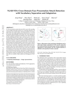 VLAD-VSA: Cross-Domain Face Presentation Attack Detection with
  Vocabulary Separation and Adaptation