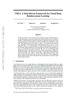 VRL3: A Data-Driven Framework for Visual Deep Reinforcement Learning