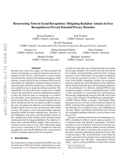 Resurrecting Trust in Facial Recognition: Mitigating Backdoor Attacks in
  Face Recognition to Prevent Potential Privacy Breaches