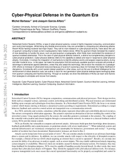 Cyber-Physical Defense in the Quantum Era