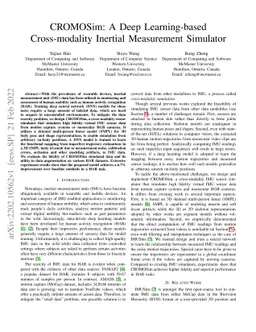 CROMOSim: A Deep Learning-based Cross-modality Inertial Measurement
  Simulator