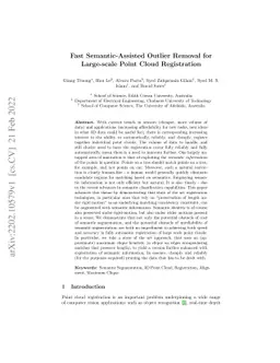 Fast Semantic-Assisted Outlier Removal for Large-scale Point Cloud
  Registration