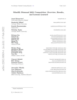 MineRL Diamond 2021 Competition: Overview, Results, and Lessons Learned