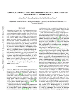 VADOI:Voice-Activity-Detection Overlapping Inference For End-to-end
  Long-form Speech Recognition