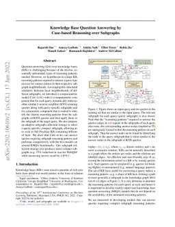 Knowledge Base Question Answering by Case-based Reasoning over Subgraphs