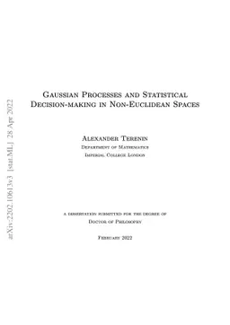 Gaussian Processes and Statistical Decision-making in Non-Euclidean
  Spaces