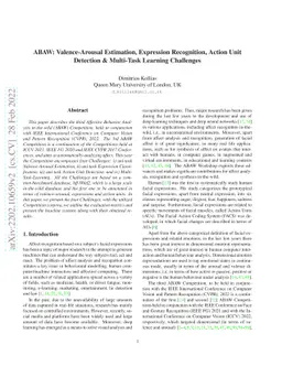 ABAW: Valence-Arousal Estimation, Expression Recognition, Action Unit
  Detection & Multi-Task Learning Challenges