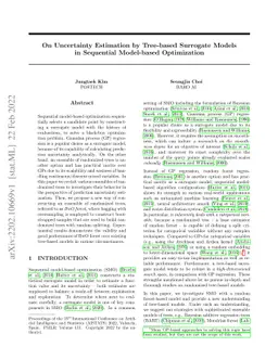 On Uncertainty Estimation by Tree-based Surrogate Models in Sequential
  Model-based Optimization