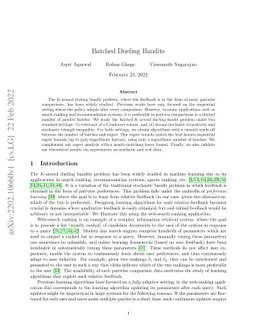 Batched Dueling Bandits