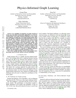 Physics-Informed Graph Learning