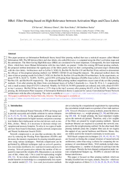 HRel: Filter Pruning based on High Relevance between Activation Maps and
  Class Labels