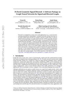 PyTorch Geometric Signed Directed: A Software Package on Graph Neural
  Networks for Signed and Directed Graphs