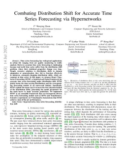 Combating Distribution Shift for Accurate Time Series Forecasting via
  Hypernetworks