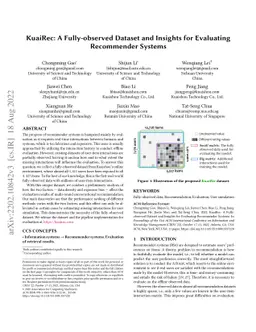 KuaiRec: A Fully-observed Dataset and Insights for Evaluating
  Recommender Systems
