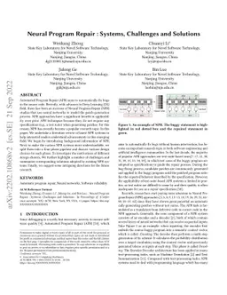 Neural Program Repair: Systems, Challenges and Solutions