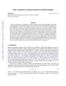 Fast Gradient Methods for Data-Consistent Local Super-Resolution of Medical Images