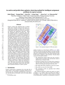An end-to-end predict-then-optimize clustering method for intelligent
  assignment problems in express systems
