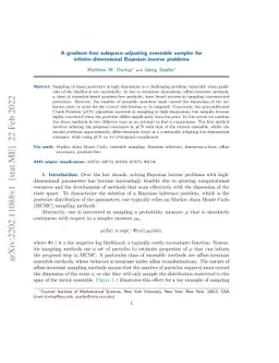 A gradient-free subspace-adjusting ensemble sampler for
  infinite-dimensional Bayesian inverse problems