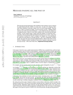 Message passing all the way up