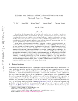 Efficient and Differentiable Conformal Prediction with General Function
  Classes