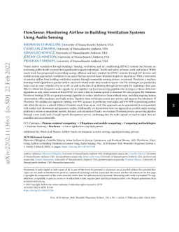 FlowSense: Monitoring Airflow in Building Ventilation Systems Using
  Audio Sensing
