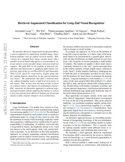 Retrieval Augmented Classification for Long-Tail Visual Recognition