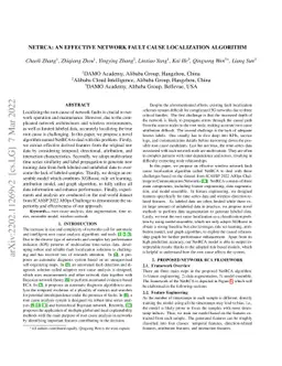 NetRCA: An Effective Network Fault Cause Localization Algorithm