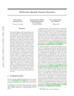 Multivariate Quantile Function Forecaster