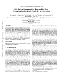 Alleviating Datapath Conflicts and Design Centralization in Graph
  Analytics Acceleration