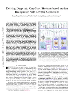 Delving Deep into One-Shot Skeleton-based Action Recognition with
  Diverse Occlusions