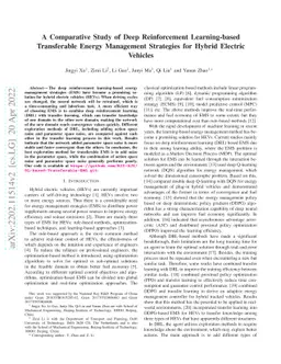 A Comparative Study of Deep Reinforcement Learning-based Transferable
  Energy Management Strategies for Hybrid Electric Vehicles