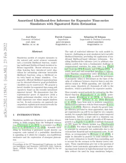 Amortised Likelihood-free Inference for Expensive Time-series Simulators
  with Signatured Ratio Estimation