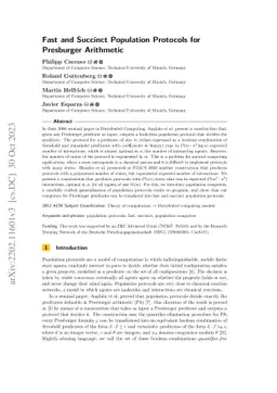 Fast and Succinct Population Protocols for Presburger Arithmetic