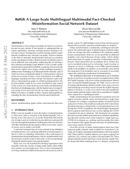 MuMiN: A Large-Scale Multilingual Multimodal Fact-Checked Misinformation
  Social Network Dataset