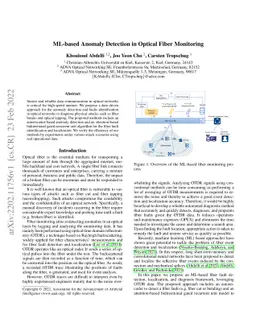 ML-based Anomaly Detection in Optical Fiber Monitoring