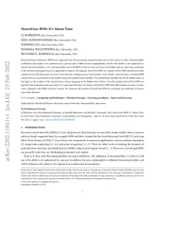 NeuroView-RNN: It's About Time