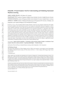 XAutoML: A Visual Analytics Tool for Understanding and Validating
  Automated Machine Learning