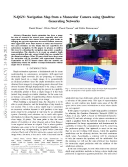 N-QGN: Navigation Map from a Monocular Camera using Quadtree Generating
  Networks