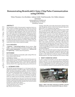 Demonstrating BrainScaleS-2 Inter-Chip Pulse-Communication using EXTOLL