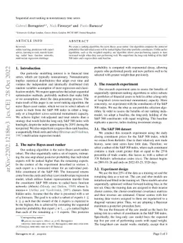 Sequential asset ranking in nonstationary time series