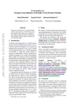 UnifiedQA-v2: Stronger Generalization via Broader Cross-Format Training