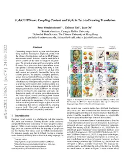 StyleCLIPDraw: Coupling Content and Style in Text-to-Drawing Translation