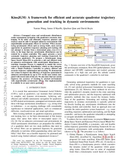 KinoJGM: A framework for efficient and accurate quadrotor trajectory
  generation and tracking in dynamic environments