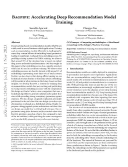 BagPipe: Accelerating Deep Recommendation Model Training