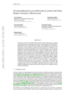 Stacked Residuals of Dynamic Layers for Time Series Anomaly Detection
