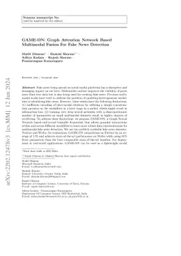 GAME-ON: Graph Attention Network based Multimodal Fusion for Fake News
  Detection