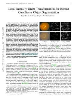 Local Intensity Order Transformation for Robust Curvilinear Object
  Segmentation
